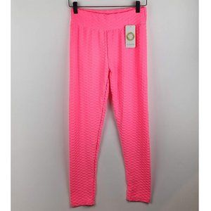 NWT Neon Pink Scrunch Butt Stretchy Leggings